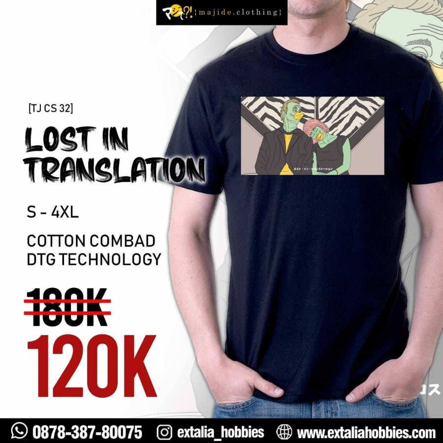 MAJIDE KAOS T-SHIRT JEPANG PREMIUM LIMITED EDITION - LOST IN TRANSLATION (BLACK / WHITE) MAJIDE KAOS T-SHIRT JEPANG PREMIUM LIMITED EDITION - LOST IN TRANSLATION (BLACK / WHITE)
